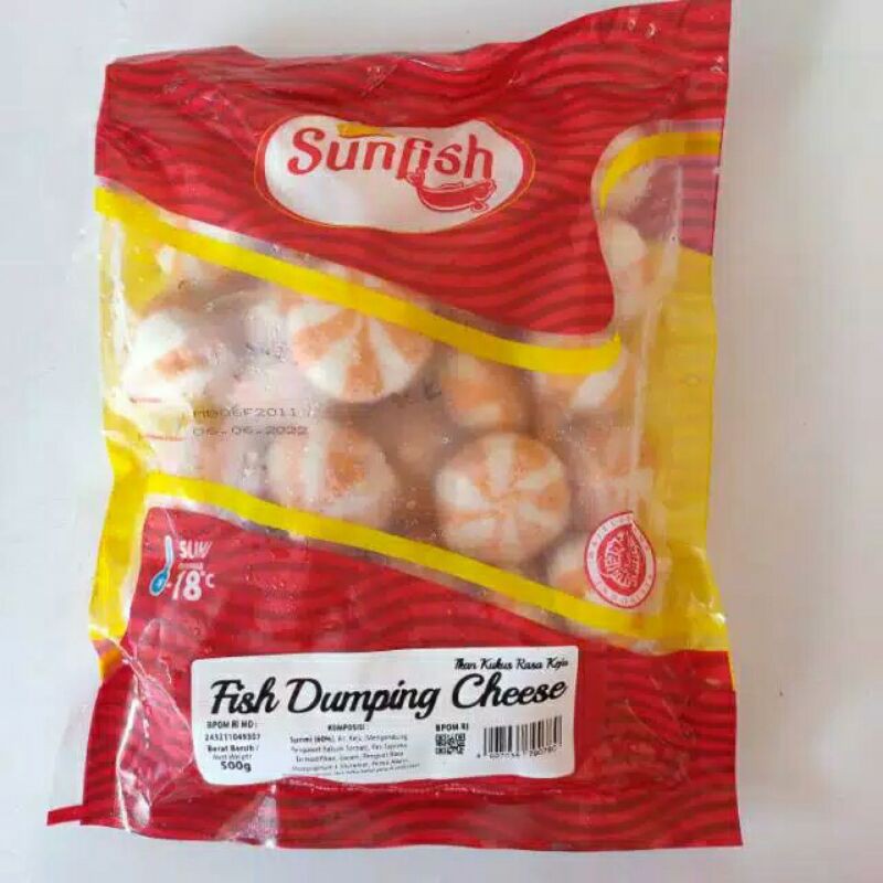 

Sunfish Dumpling Cheese 500gr - Ikan Kukus Rasa Keju