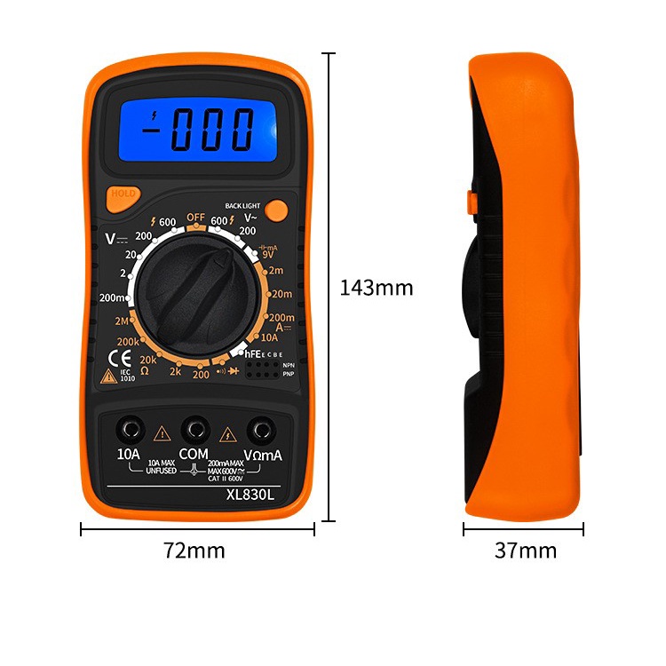 Digital Multimeter MINI AC/DC Voltage Tester - Multi fungsi tester Digital