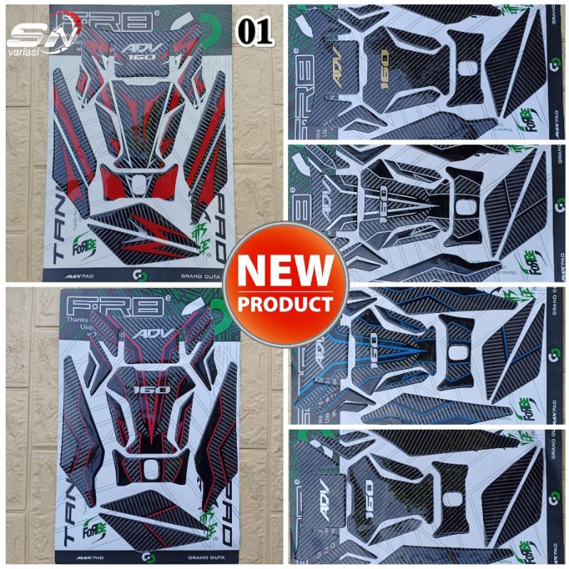 NEW TANKPAD ADV 160.STICKER TIMBUL STICKER TANKPAD PROTECTOR ADV 160.MAXPAD HONDA ADV 160
