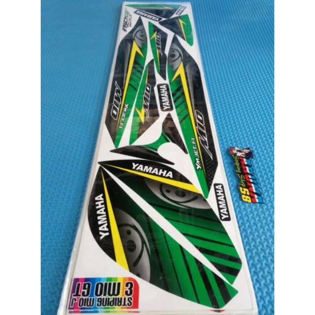 Striping Sticker Lis Motor Variasi Mio J & Mio GT Mata Hijau 2/6