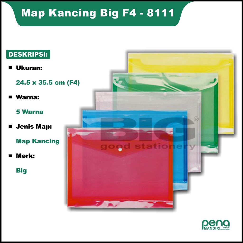 Map Kancing Big F4 - 8111 - Map Kancing F4 BIG