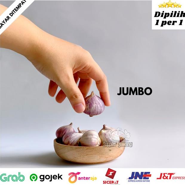 

BAWANG PUTIH TUNGGAL / BAWANG LANANG SUPER UKURAN BESAR JUMBO 1KG