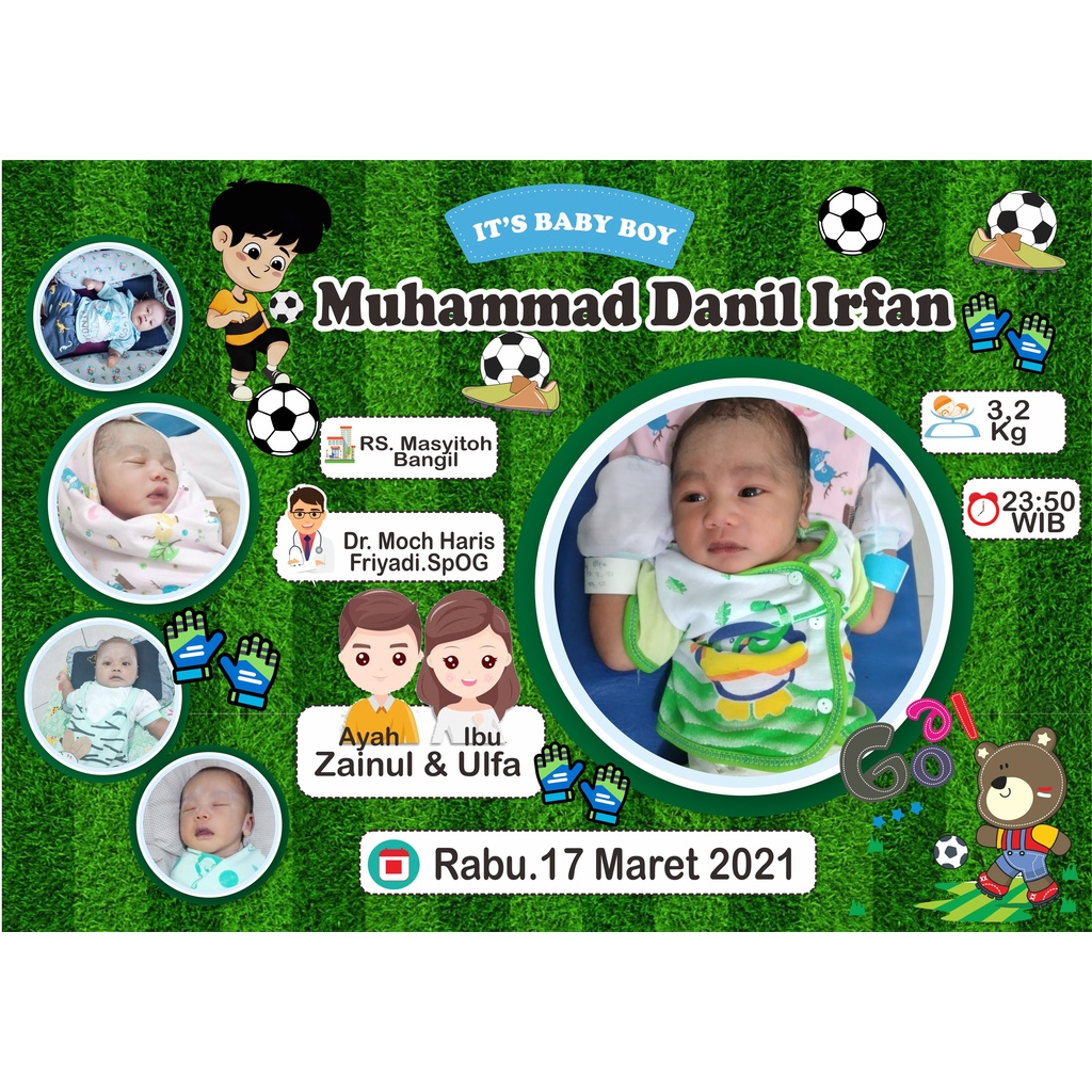 CETAK BIODATA BAYI UKURAN BESAR 17R/12Rs (48x32)cm-40