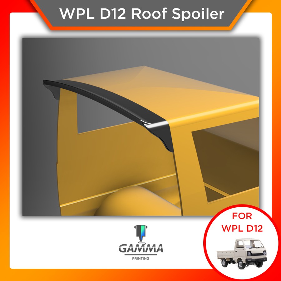 WPL D12 Roof Spoiler Drift Upgrade Suzuki Carry - Bodykit RC Truk