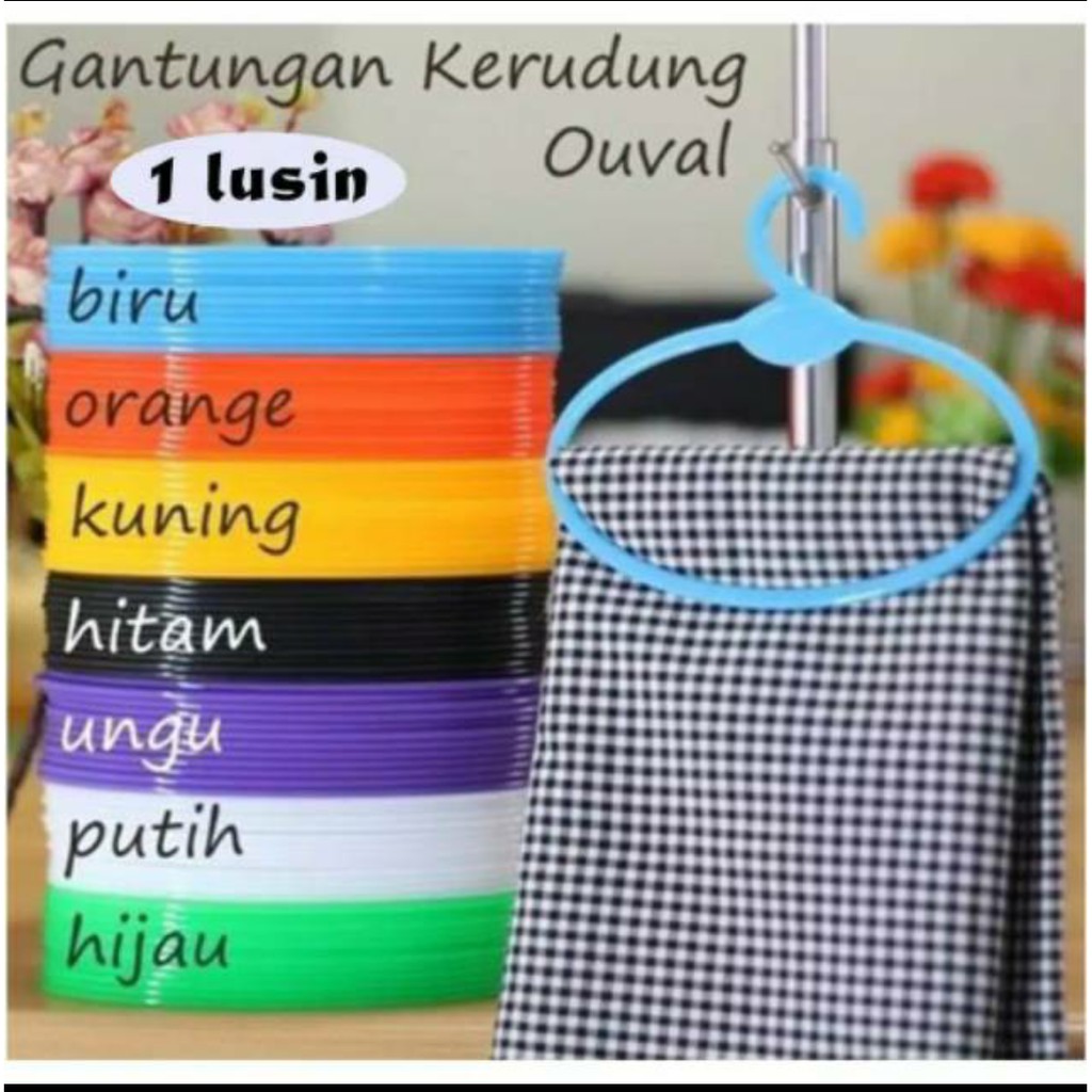 [COD] Hanger Jilbab/ Gantungan Kerudung Oval/ Gantungan Pasmina / Gantungan Jilbab