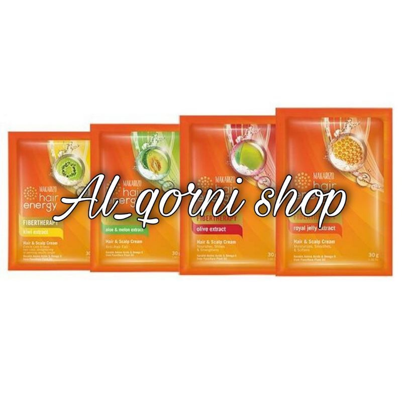 Makarizo Hair Energy Hair & Scalp Crembath Sachet 30gr Cream Creambath Treatment Rambut Rontok / Rus