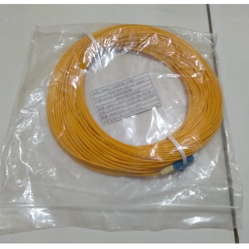 Patchcord LC/PC - LC/PC 15-20Meter Singlemode Simplex Fiber Optik FTTH