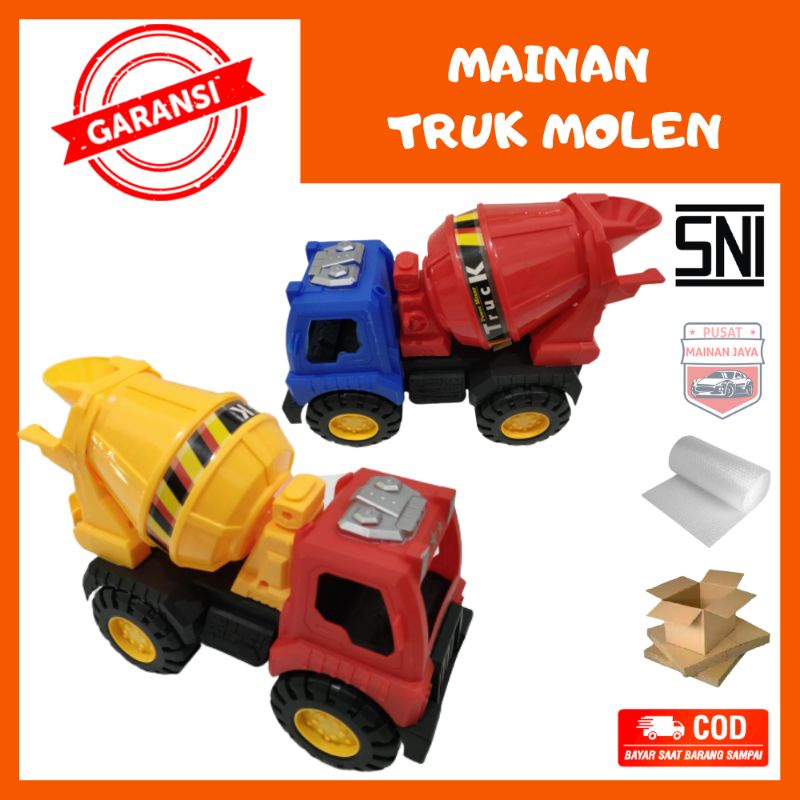 Mainan truk molen besar truk molen putar AK86