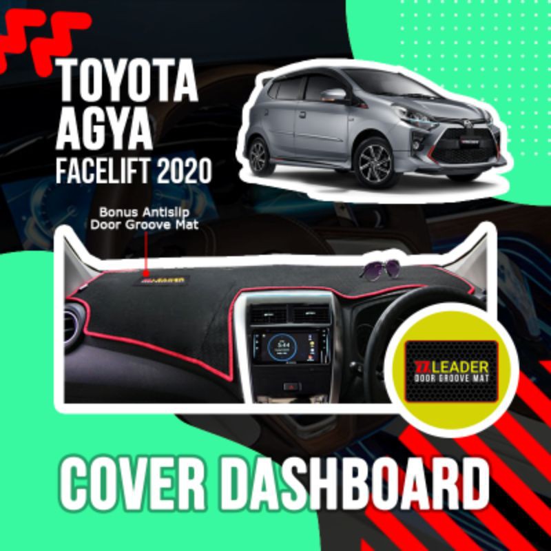 alas karpet cover dashboard mobil new agya 2020