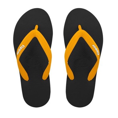 Sandal Fiper Slick Black Mustard Original