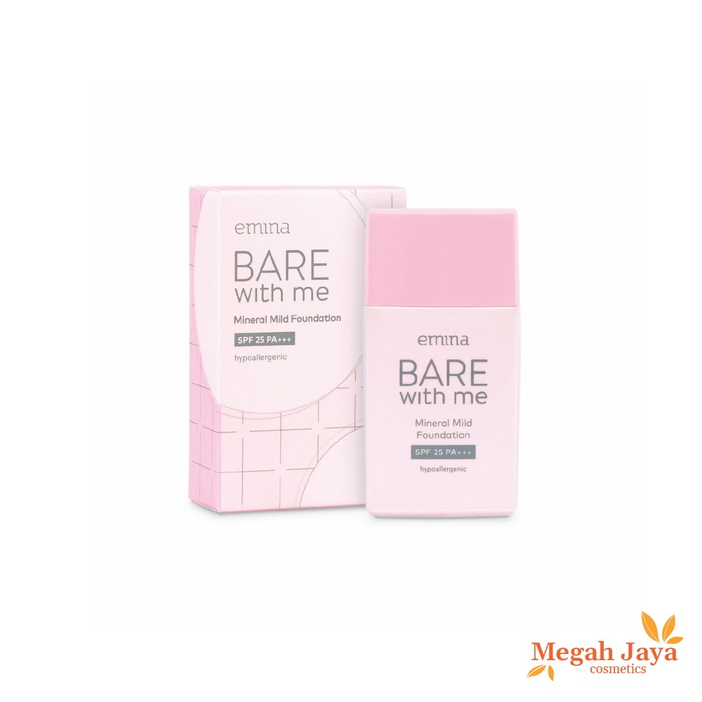 EMINA BARE WITH ME MINERAL MILD FOUNDATION 30 ML @MJ