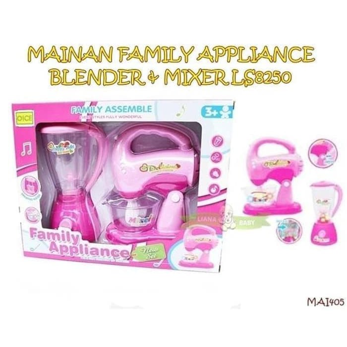 mwn.toys MAINAN FAMILY APPLIANCE BLENDER &amp; MIXER LS8250