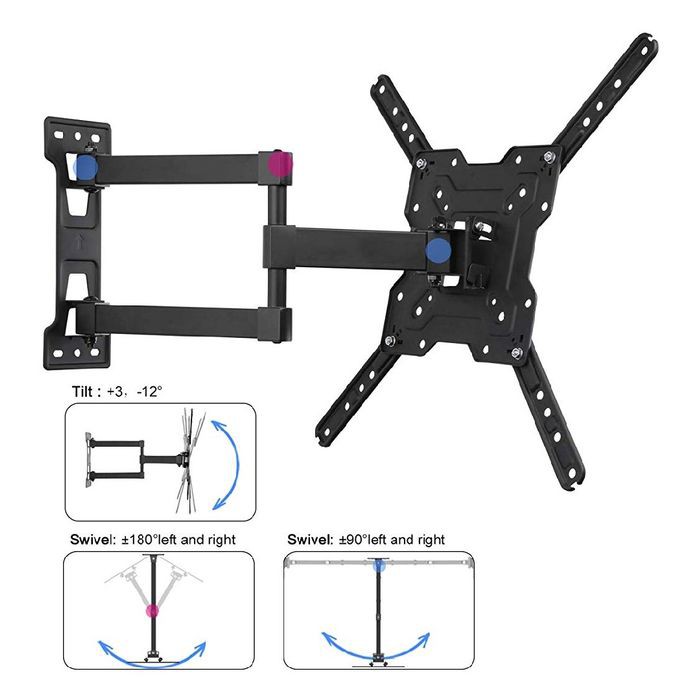 Bracket LED TV Swivel 4 Arah 43 Sampai 55 Inch