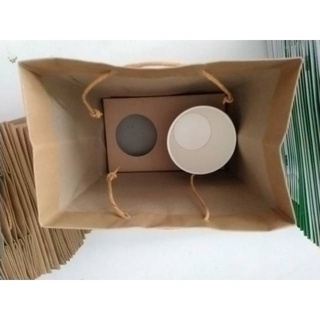 PAPER CUP HOLDER TATAKAN GELAS KOPI TAKE AWAY DELIVERY KERTAS COKLAT ...