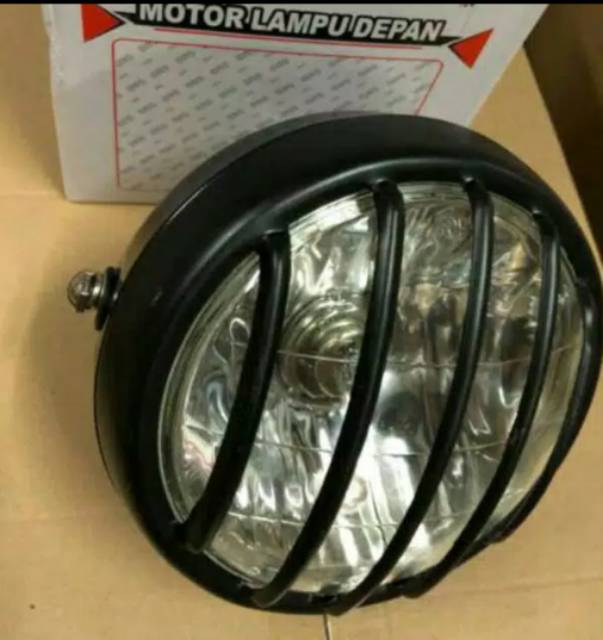 Lampu Depan - Reflektor Cb Jeruji Plus Piting And Bohlam H4 Set