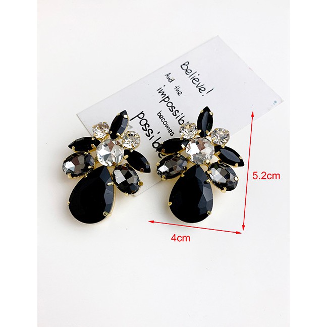 LRC Anting Tusuk Fashion Alloy Stud Earrings F85618