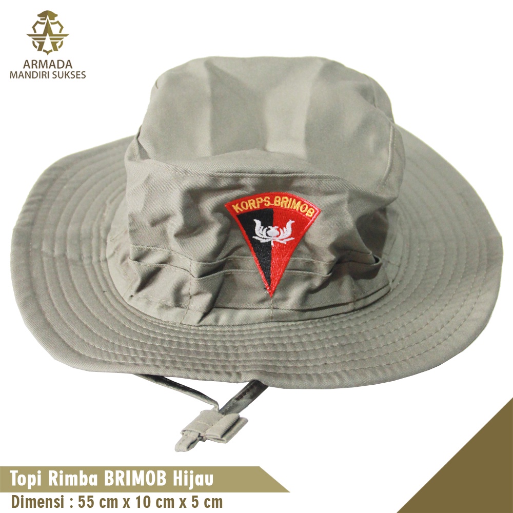 Topi Rimba Brimob Bolak Balik - Topi Bucket Hat Brimob Bolak Balik