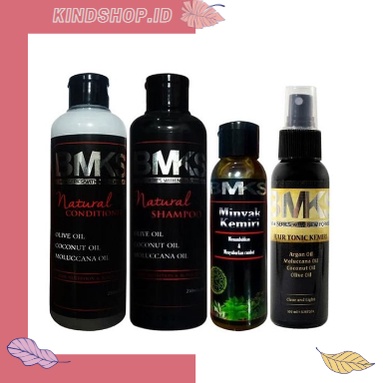 KINDSTORE❤ | BMKS 4 in 1 - BMKS Shampoo | Conditioner | Hair Tonic | Minyak Kemiri