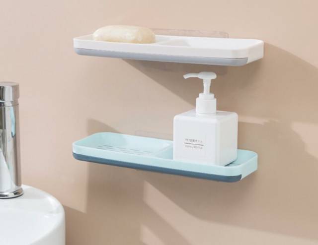 UNNISO - Double Wall Hanging Drain Soap Box / Tempat Sabun Batang