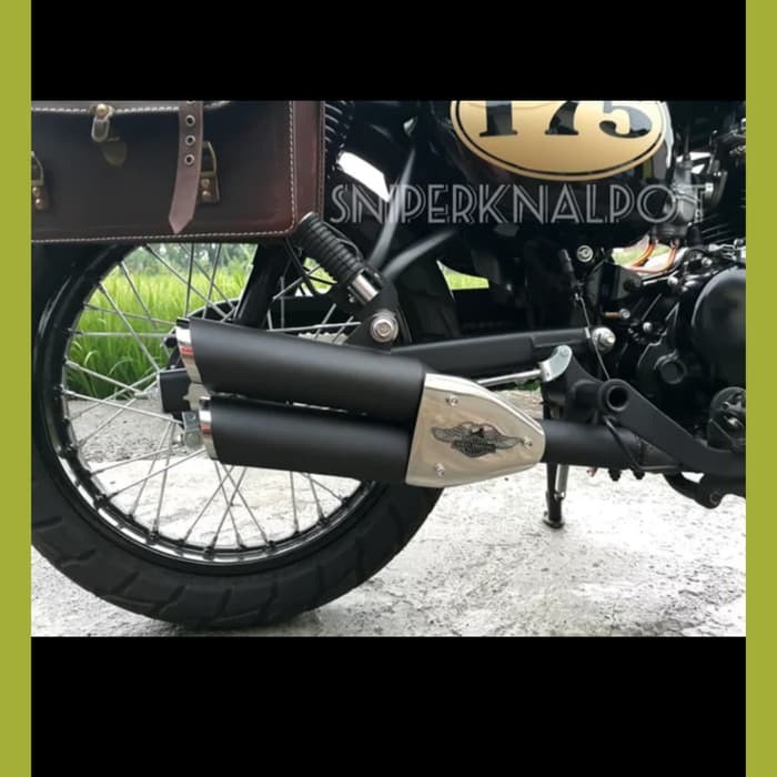 Knalpot kawasaki w175se w175 w175 se absolute respect