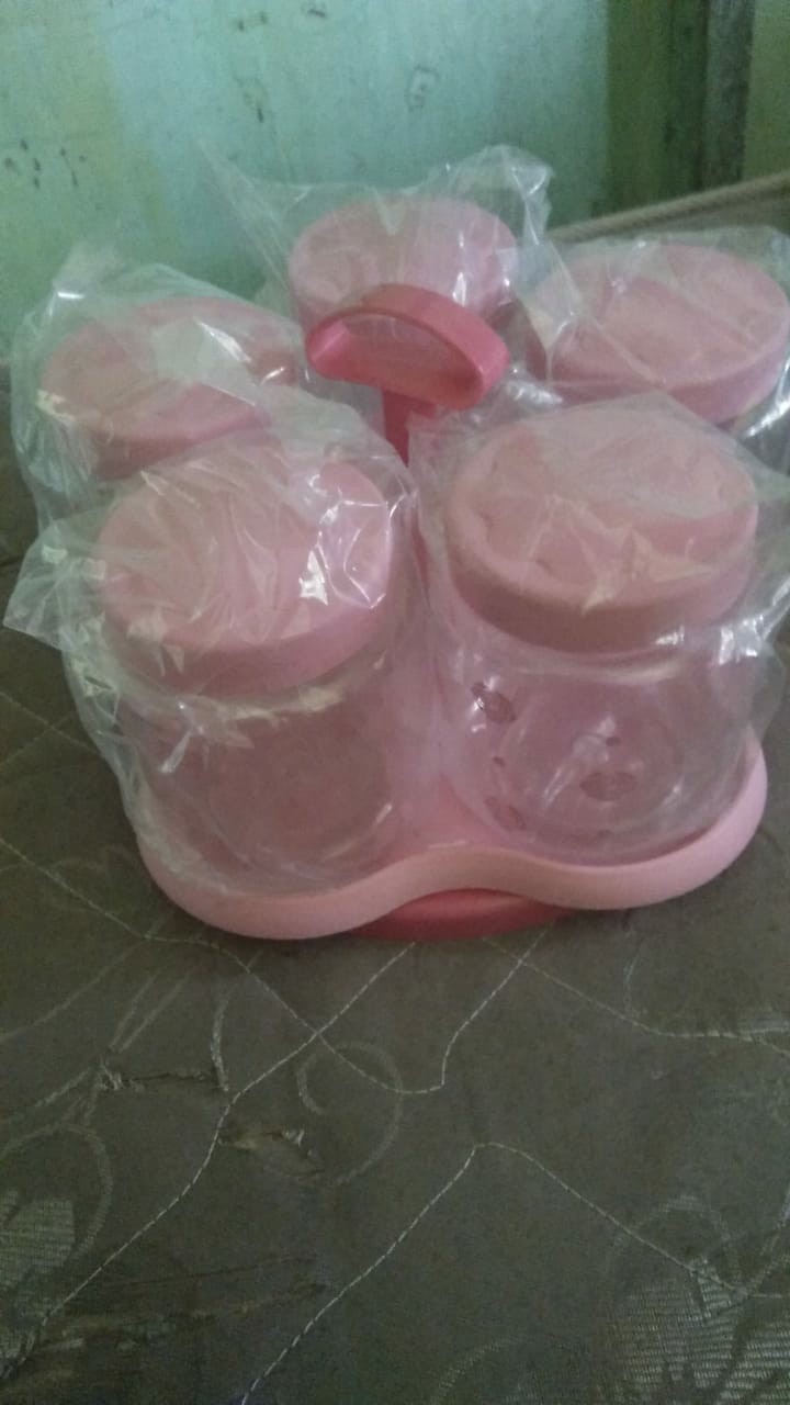 Dusdusan Technoplast Hanna Spin Canister Set Toples Lebaran Cantik Putar