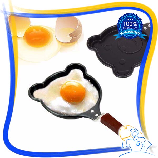 Teflon Mini Telur Karakter Frying Pan Mini Motif Anti Lengket Wajan