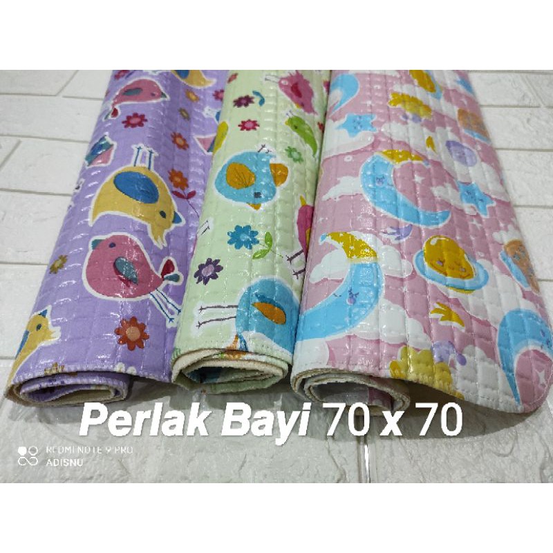 Alas Ompol Bayi Perlak Karet Waterproof Anti Tembus Air 70 x 70 Dan 55 x 60