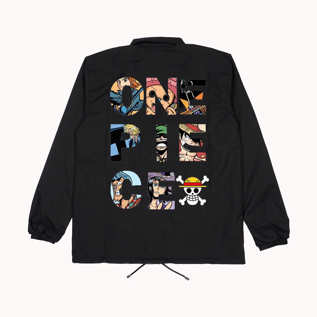Jaket coach animasi one piece premium - Jaket animasi one piece - Jaket windbreaker one piece