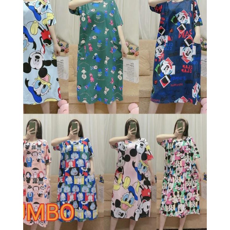 ➭ DASTER JUMBO LD120 BB100kg BIG SIZE IMPORT GAYA KOREA BAJU HAMIL - DT-OB073 GARFIL, XXL ❆