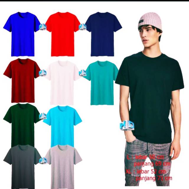 Kaos polos pria HD