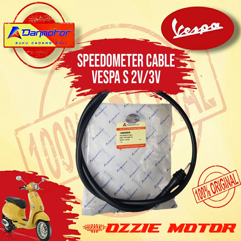 DANMOTOR KABEL SPEEDOMETER ORIGINAL VESPA MATIC VESPA S 2V 3V