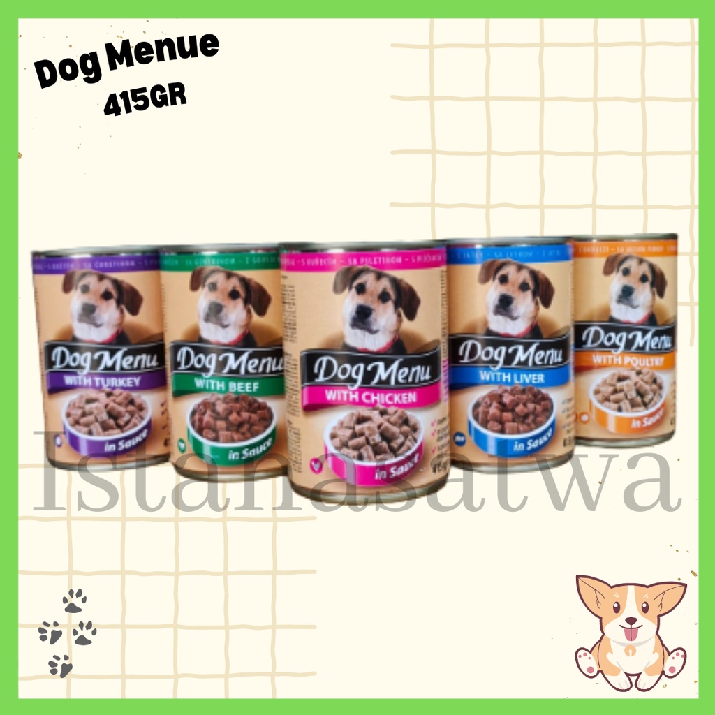 Premium Dog Menu Can Wet Dog Food 415gr-Makanan Basah Anjing