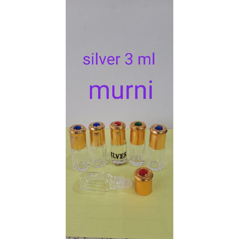 Parfume silver bibit murni 100% non alkohol