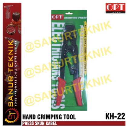 Tang kupas kabel OPT / Hand crimping tools KH-22 / tang skun manual