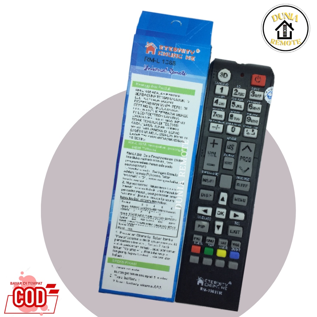 Remot Remote Multi Universal LED LCD Type RM-L1088