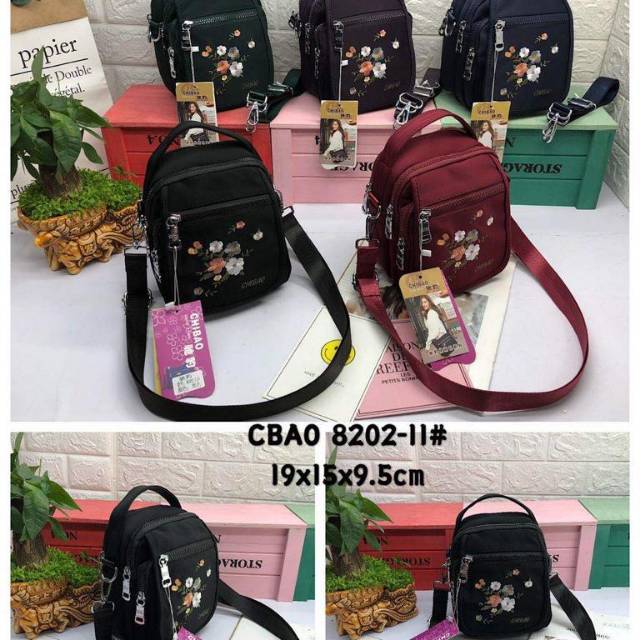 Tas chibao 8202 bordir bunga 
Bisa selempang dan handbag