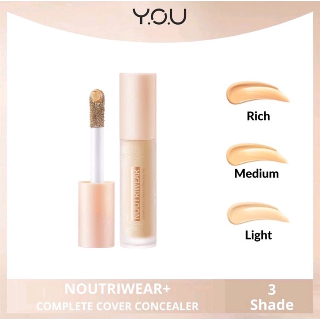 ❤ BELIA ❤ YOU Noutriwear Complete Cover Concealer Corrector | Y.O.U Beauty | BPOM