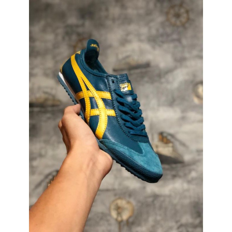 sepatu onitsuka tiger nippon blue yellow japan original