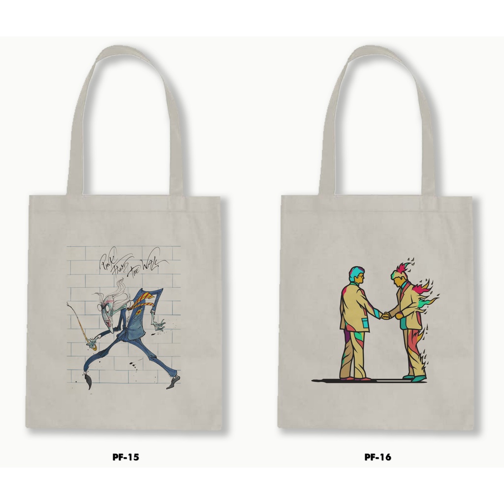 TOTE BAG BLACU - PINK FLOYD .01