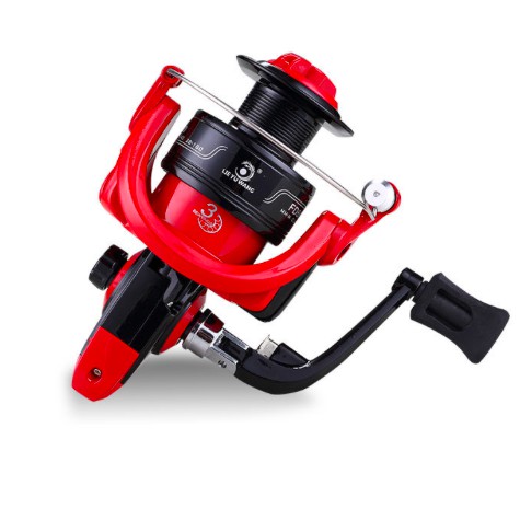 SPINNING REEL MURAH RED BLACK UKURAN LENGKAP 1000-6000 MAX DRAG 6 KG RATIO 5.0:1