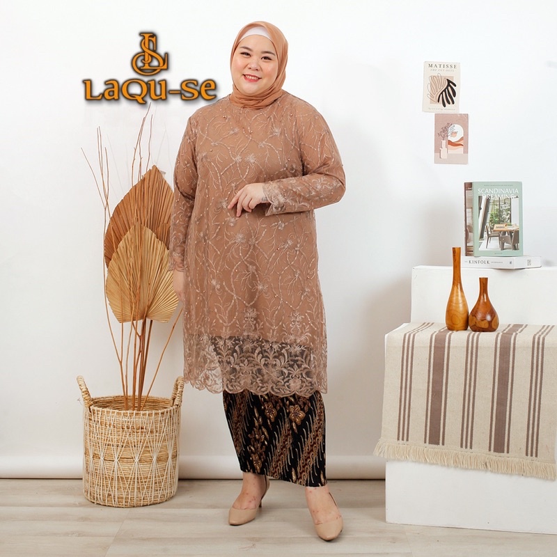 (JUMBO SIZE) Kebaya Jumbo Atasan Kebaya Ukuran Jumbo Kebaya Big Size Set Kebaya Ukuran 4L 5L By Laquse Kebaya