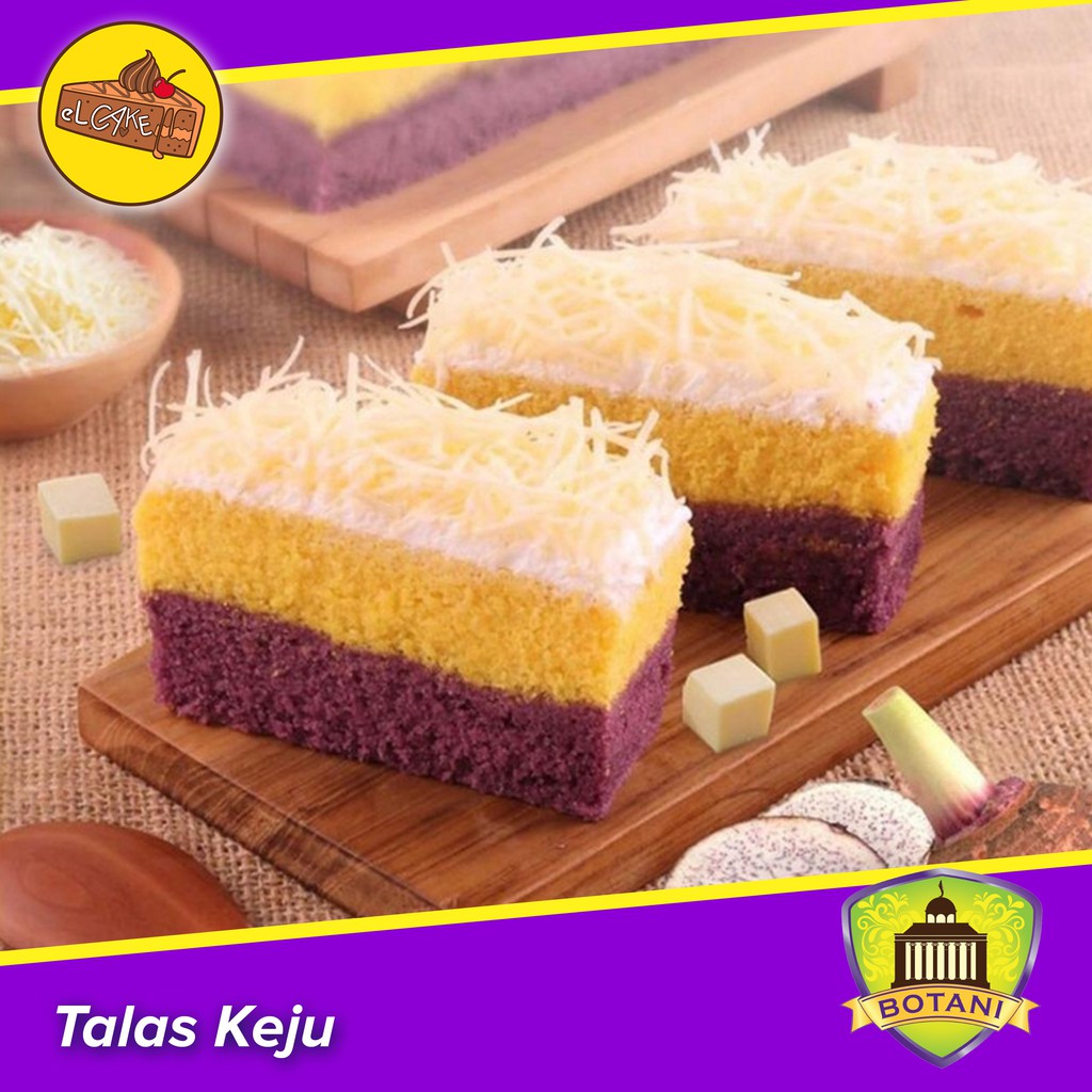 

Kue Bolu Talas Keju Cake Strawberry Lapis Talas Botani by Sangkuriang, BSL, Kue Balok Lembut Asli