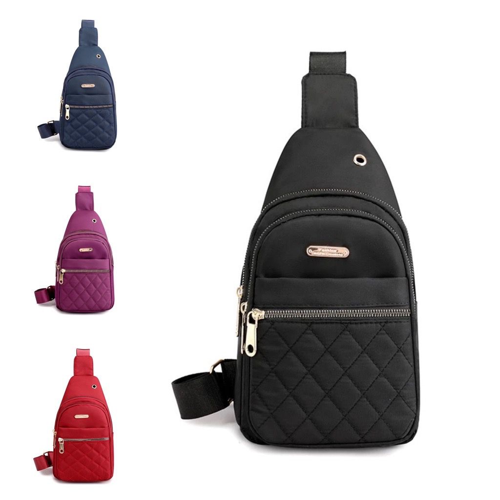 SPESIAL PROMO 7.7 - BARU WAIST BAG UKURAN 16x5x29 CM MINIMALIST BORDIR POCKET MULTIFUNGSI FASHION WOMAN BAG - WAISTBAG PRIA/WANITA BORDIR | TAS SELEMPANG BAHU PUNGGUNG WANITA BAHAN KANVAS DINIR 300 TEBAL