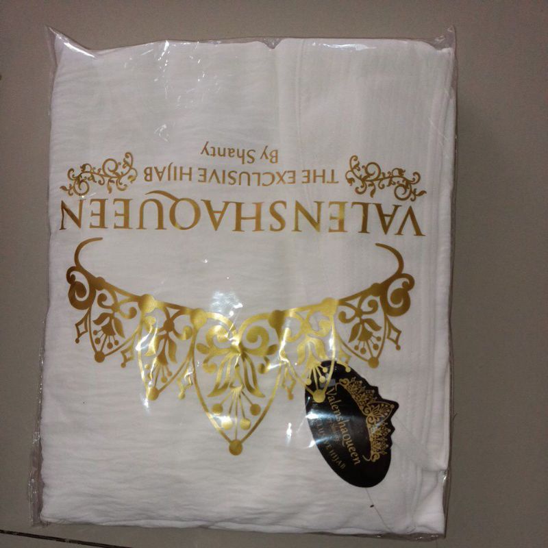 KHIMAR TALI CLARA XL ORIGINAL VALENSHA QUEEN-Broken white