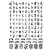 House202020 Plat Stempel Kuku Motif Kelelawar / Hantu / Bunga Halloween Untuk Nail Art