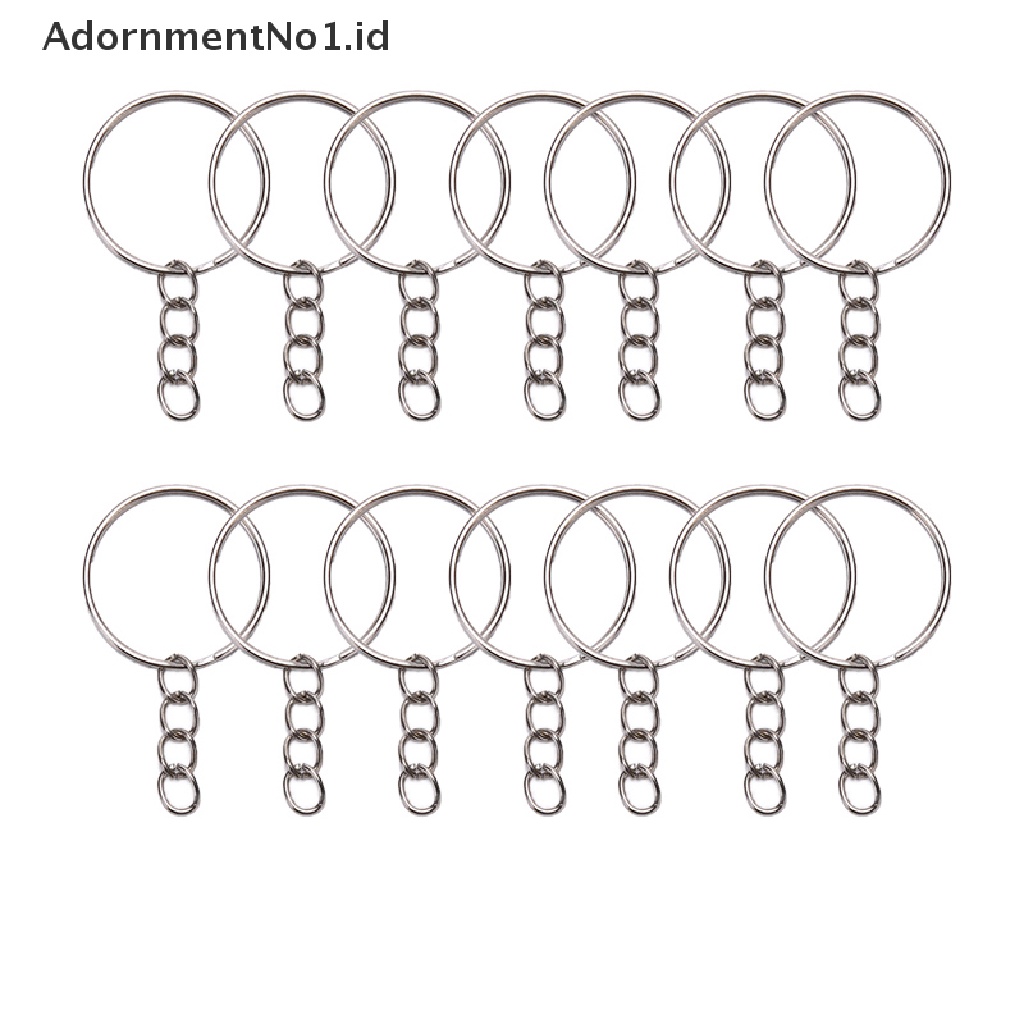 (AdornmentNo1) 100pcs Ring Gantungan Kunci DIY