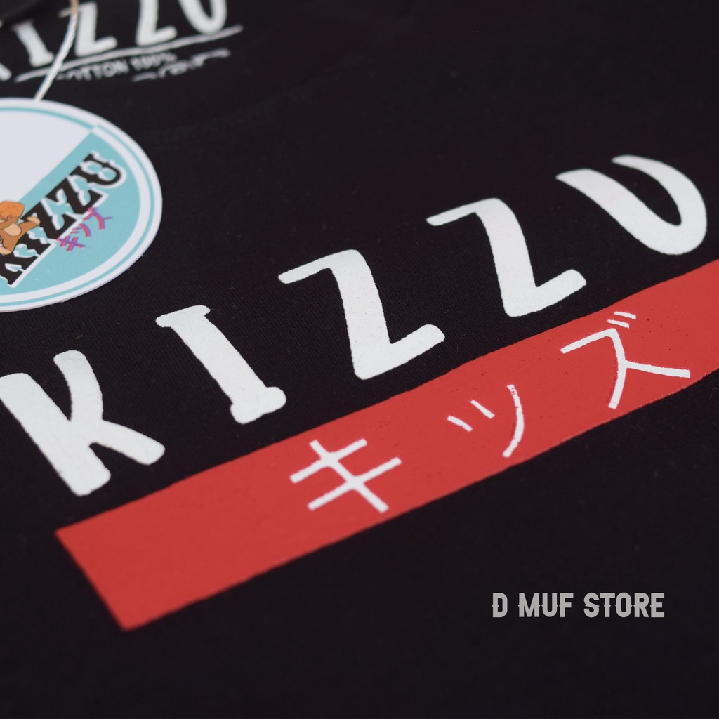 Kizzu Kaos Anak Premium Cotton 30s Usia 1-12 Tahun Font Hitam- dmufstore