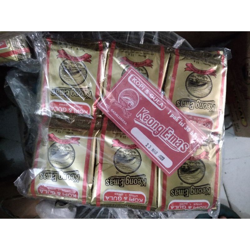 

kopi +gula keong mas 1 pak isi 30