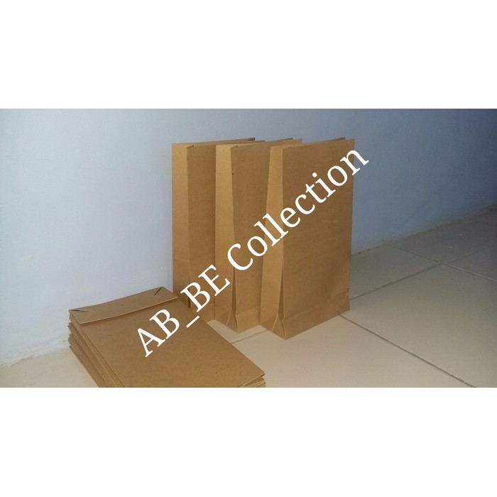 

Tas kertas (Paper bag) coklat polos tanpa tali