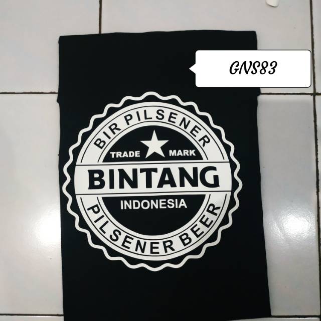 KAOS BIR BINTANG INDONESIA BAJU ATASAN UNISEX BIR BINTANG INDONESIA LENGAN PENDEK